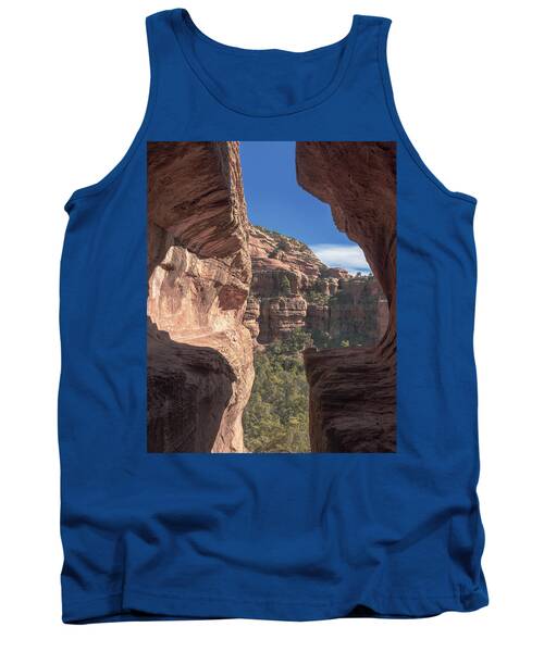 Canyon View Framed By Rocky Cliffs Tank Top