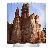 Majestic Rock Formations Under Blue Sky In Bryce Canyon National Park Shower Curtain