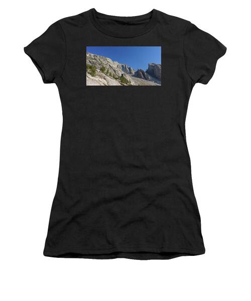 Majestic Mountain Peaks Under Blue Sky Women's T-Shirt