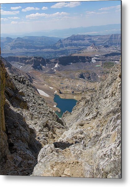 Breathtaking Middle Teton Mountain View Metal Print
