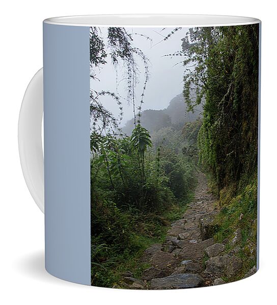 Misty Forest Pathway On The Inca Trail Coffee Mug