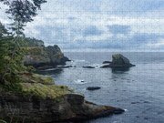 Rugged Coastal Landscape with Cliffs Jigsaw Puzzle