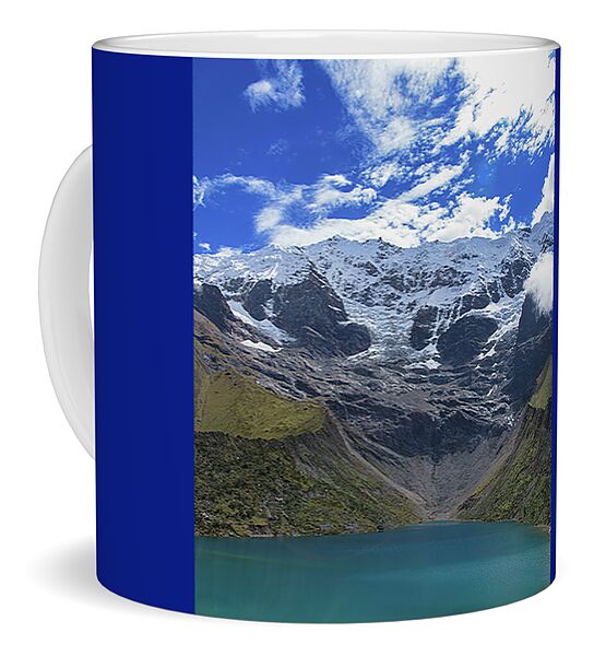 Majestic Mountain Overlooks Humantay Lake Coffee Mug