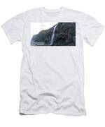 Secluded Coastal Waterfall Cascade T-Shirt