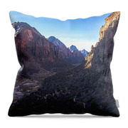 Breathtaking Valley Vista In Zion National Park Throw Pillow