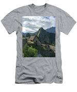 Ancient Ruins With Majestic Mountain Backdrop T-Shirt