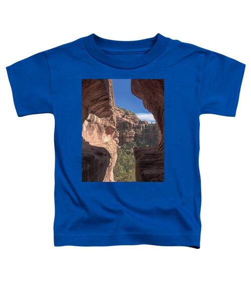 Canyon View Framed By Rocky Cliffs Toddler T-Shirt
