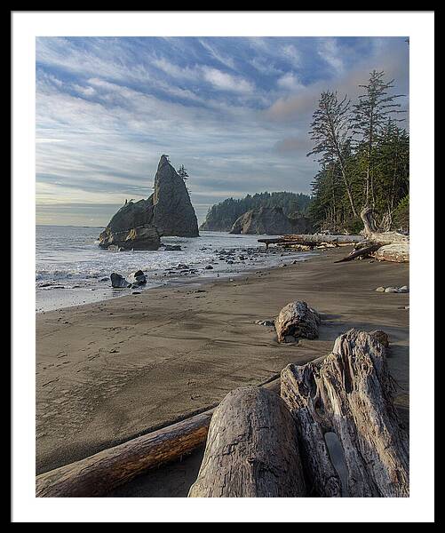 Rugged Coastal Landscape Framed Print