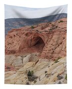 Natural Arch In Desert Landscape Tapestry