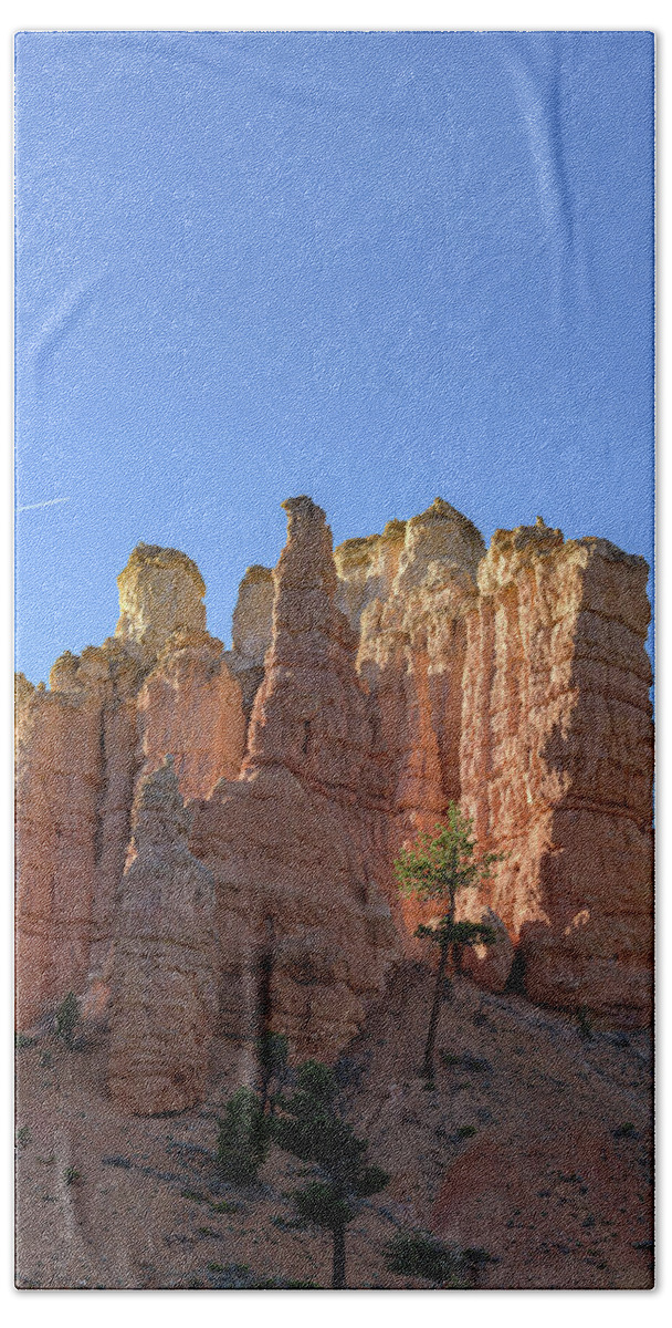 Majestic Sandstone Formations Of Bryce Canyon National Park Hand Towel