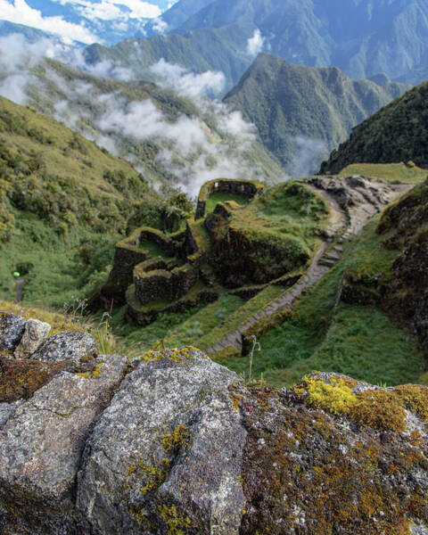 Misty Mountain Pathway Of The Inca Trail Poster