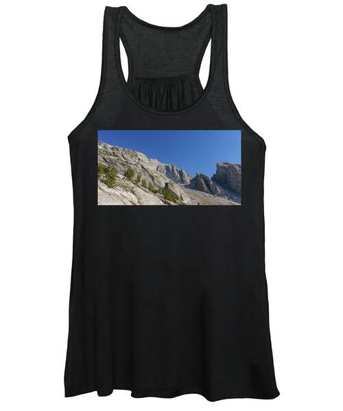 Majestic Mountain Peaks Under Blue Sky Women's Tank Top