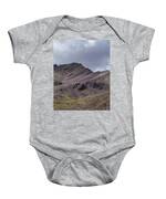 Majestic Andean Mountainscape With Colorful Striations Baby One-Piece
