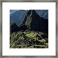 Majestic Ruins In A Mountain Valley Framed Print