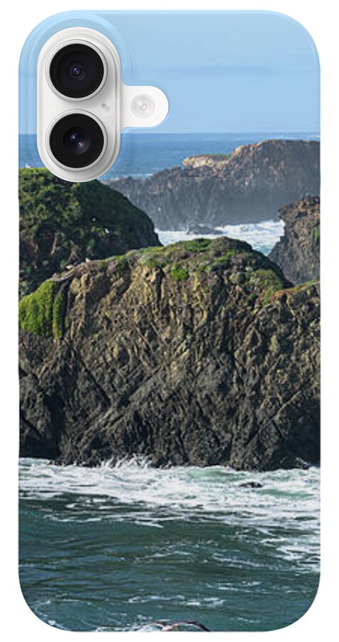 Majestic Coastal Rock Formations iPhone Case