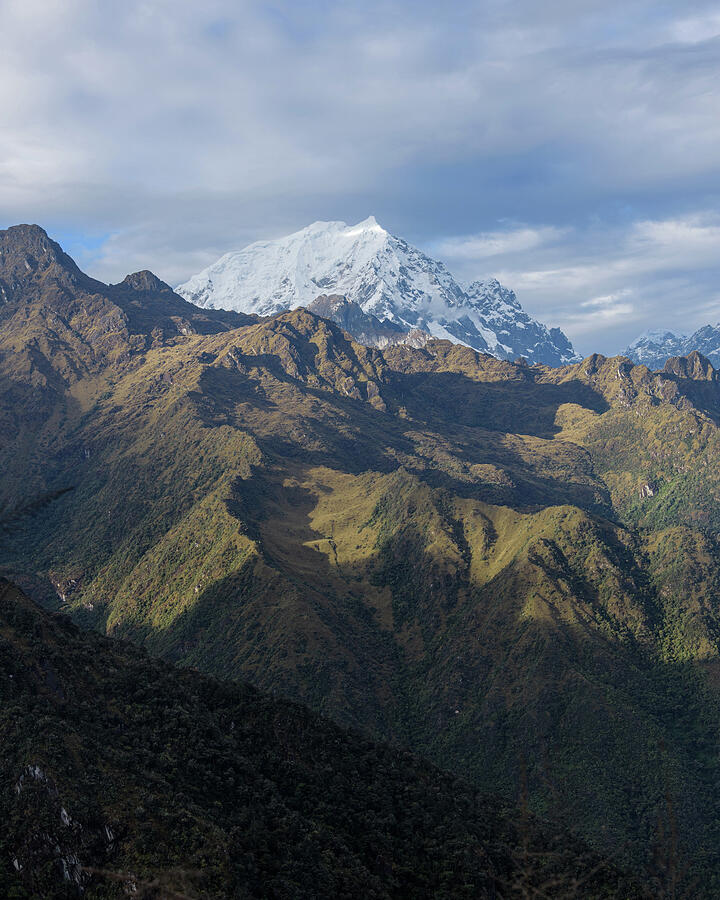 Majestic Andes Mountain Peaks Under Cloudy Sky Photograph by Brandon Wichmann