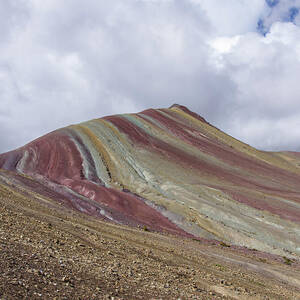 Colorful Rainbow Mountain Under Cloudy Sky by Brandon Wichmann Colorful Rainbow Mountain Under Cloudy Sky by Brandon Wichmann