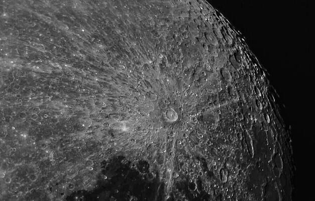 Wall Art featuring the photograph Lunar Surface Craters In Detail by Brandon Wichmann