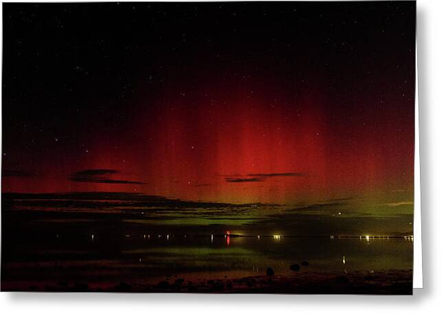Mesmerizing Northern Lights Display Greeting Card