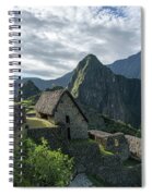 Ancient Ruins With Majestic Mountain Backdrop Spiral Notebook