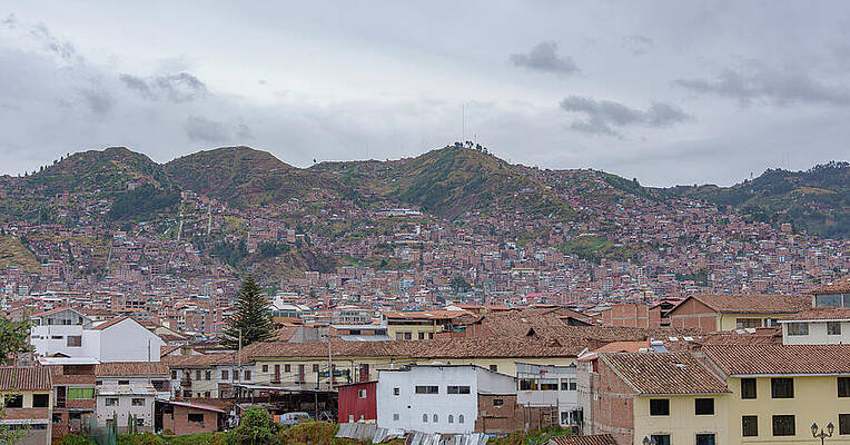 Rooftops and Hills of Cusco Wall Art