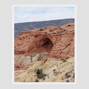 Natural Arch In Desert Landscape Sticker