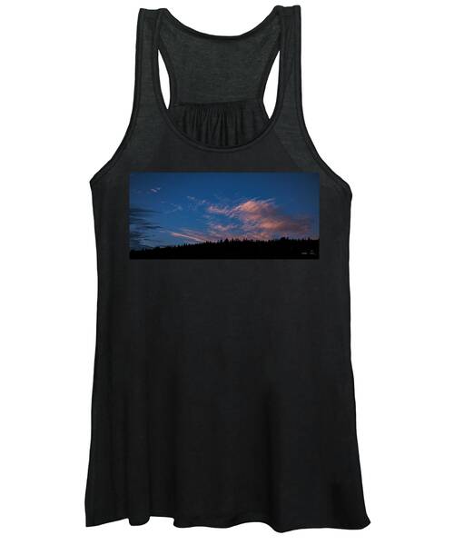 Twilight Over Forested Horizon Women's Tank Top