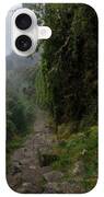 Misty Forest Pathway On The Inca Trail iPhone Case