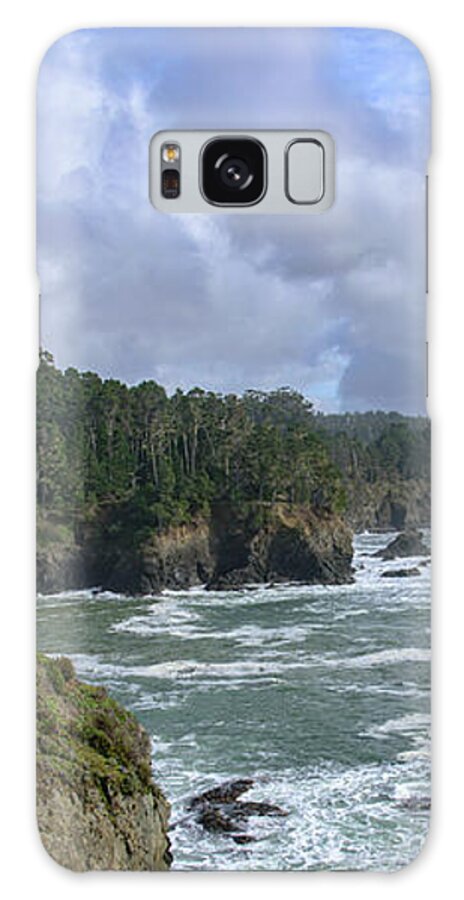 Coastal Serenity With Rugged Cliffs Galaxy Case
