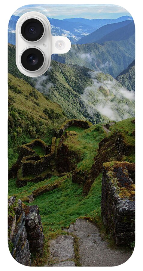 Mysterious Incan Ruins In The Mountains iPhone Case