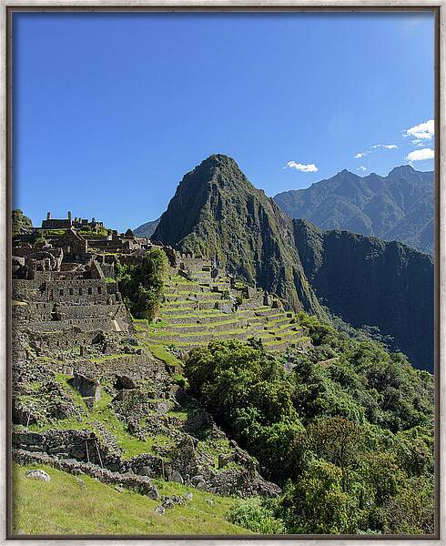 Machu Picchu In Sunlit Splendor Framed Print