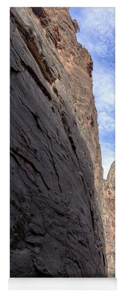 Towering Canyon Cliffs And Blue Sky Yoga Mat