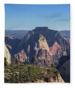 Majestic Mountain Range View Fleece Blanket