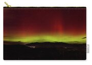 Northern Lights Over Wasatch Mountain Range Zip Pouch by Brandon Wichmann