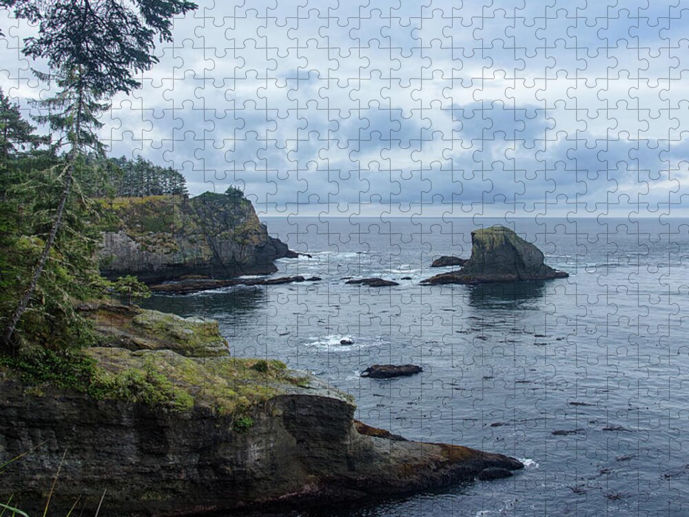 Rugged Coastal Landscape with Cliffs Jigsaw Puzzle