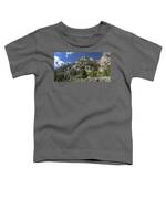 Majestic Mountain Peaks Under Blue Sky In Cascade Canyon Toddler T-Shirt
