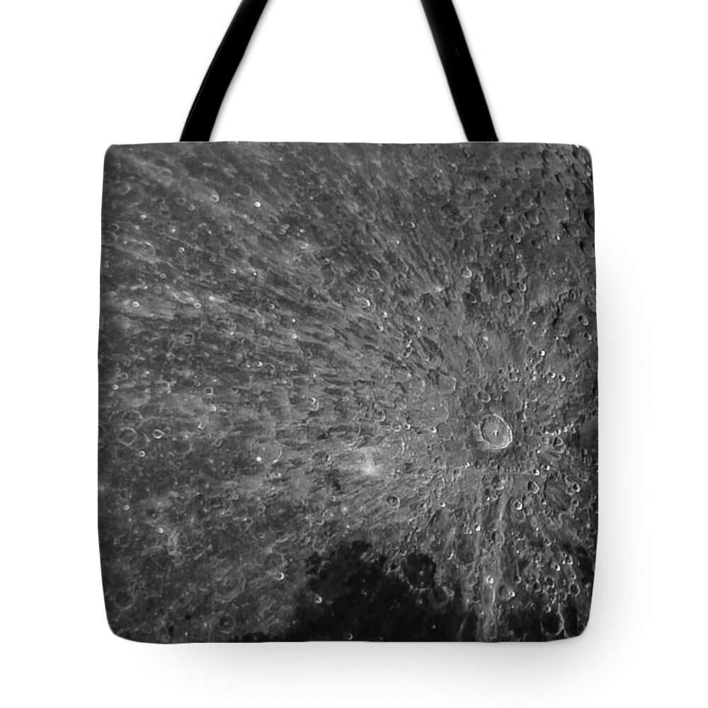 Lunar Surface Craters In Detail Tote Bag