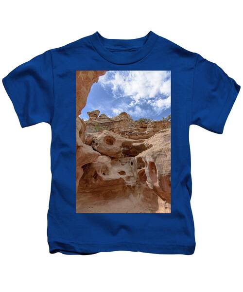 Majestic Rock Formations In Capitol Reef National Park Kids T-Shirt