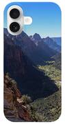 Breathtaking Zion Canyon View iPhone Case
