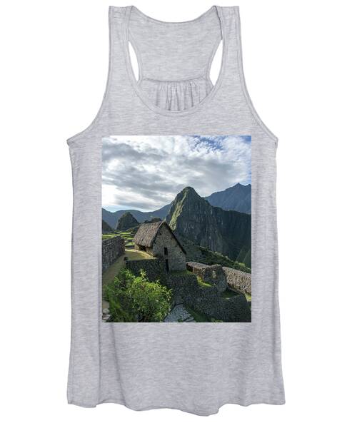 Ancient Ruins With Majestic Mountain Backdrop Women's Tank Top