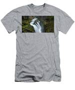 Serene Flow Through Mossy Forest T-Shirt