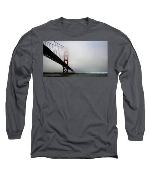 Golden Gate Bridge Disappears Into Misty Fog Long Sleeve T-Shirt