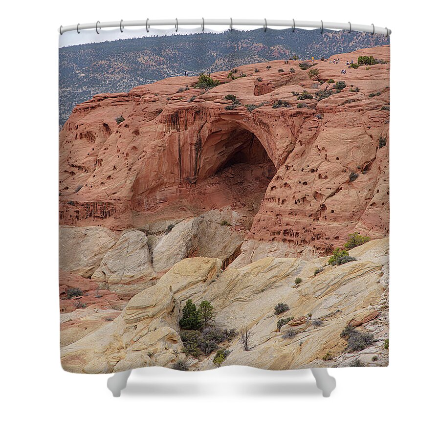 Natural Arch In Desert Landscape Shower Curtain