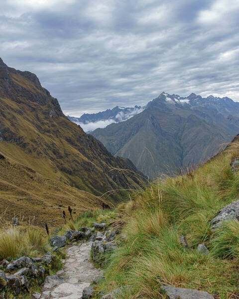 Trail Through Majestic Mountain Landscape To Dead Woman's Pass Poster