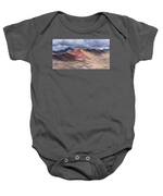 Rainbow Mountain Range Under Cloudy Skies Baby One-Piece