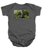 Serene Waterfall in Lush Forest Baby One-Piece