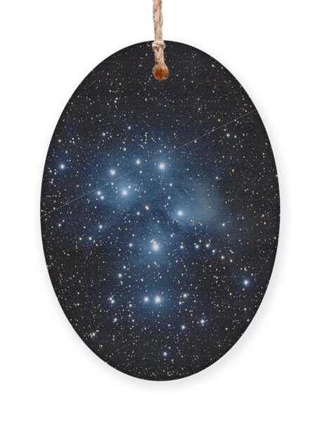 Pleiades Cluster in Cosmic Night Ornament by Brandon Wichmann