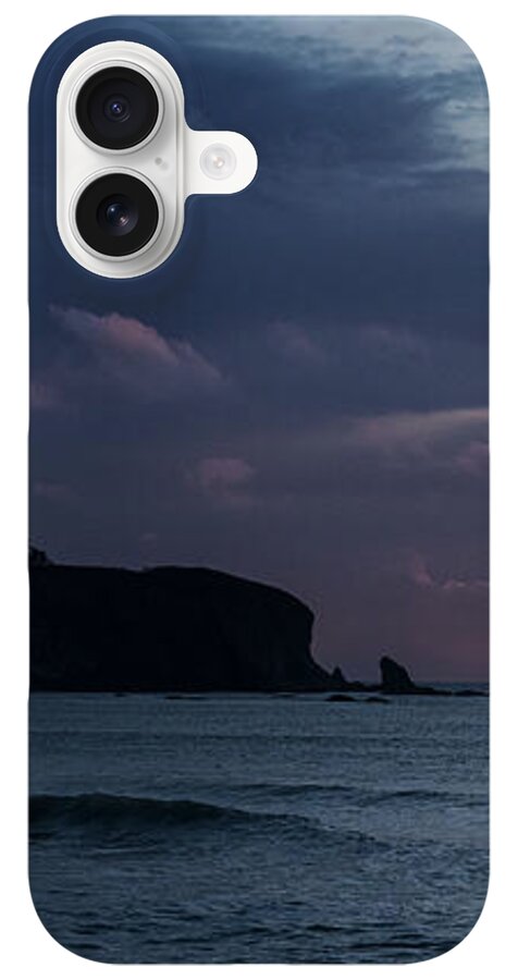 Serene Coastal Sunset with Cliffs iPhone Case