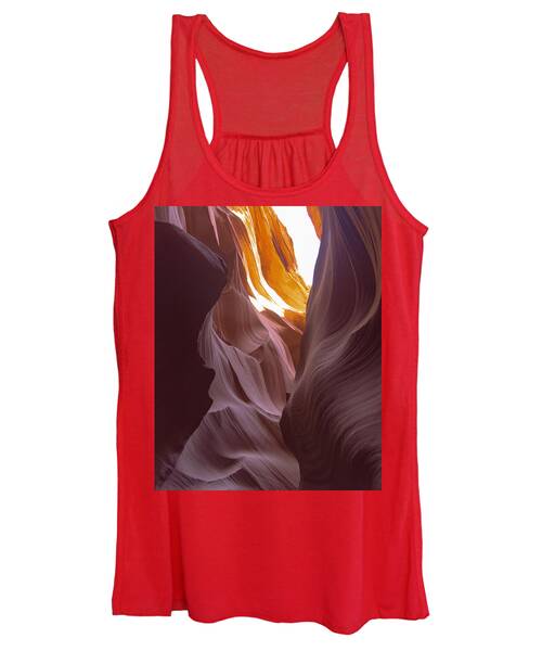Curves Of Sunlit Antelope Canyon Walls Women's Tank Top