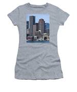 Boston Skyline by the Water Women's T-Shirt